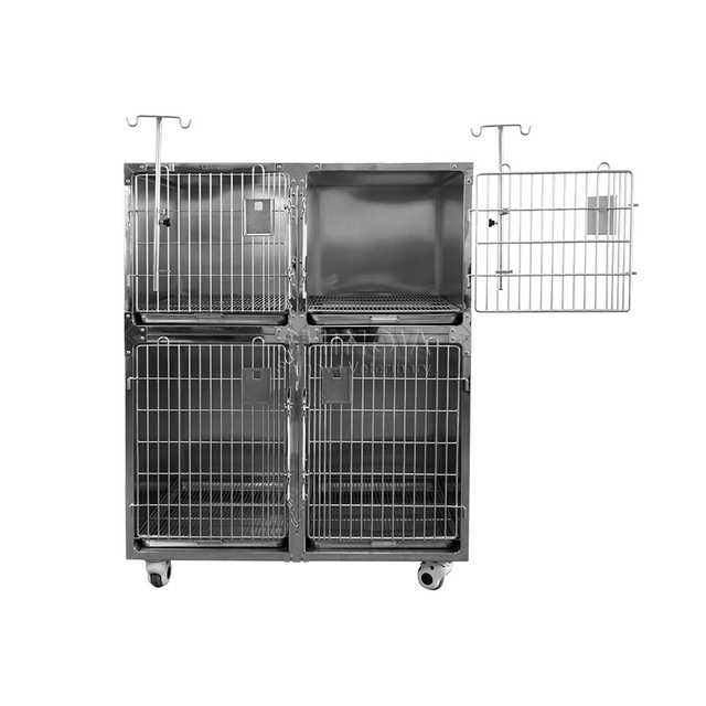 Modular Stainless Steel Dog Cage