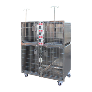 Modular Stainless Steel Dog Cage (with power sockets)