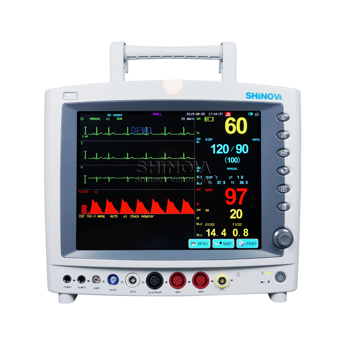 12.1" Animal Monitor With Super ability in against electrosurgical interference