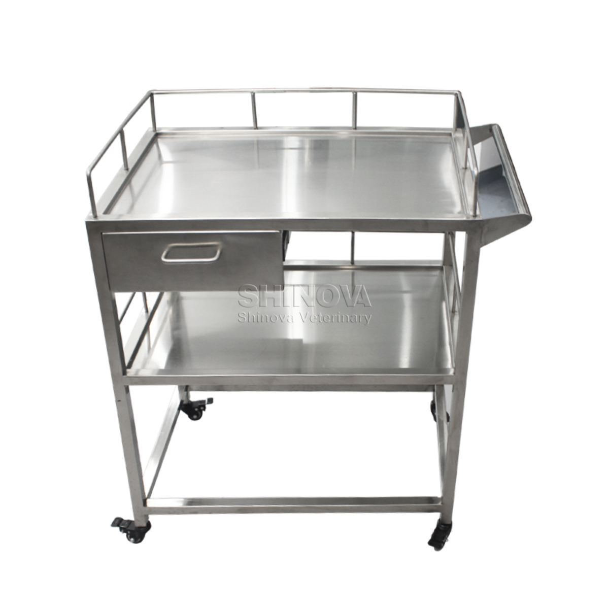 Stainless Steel Medical Trolley With Drawers