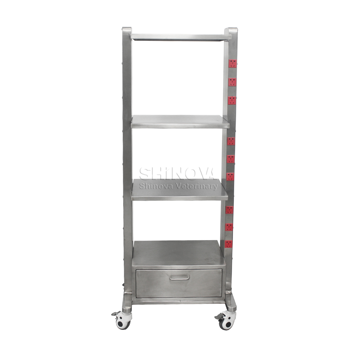 Multi-layer Equipment Cart (with power sockets)