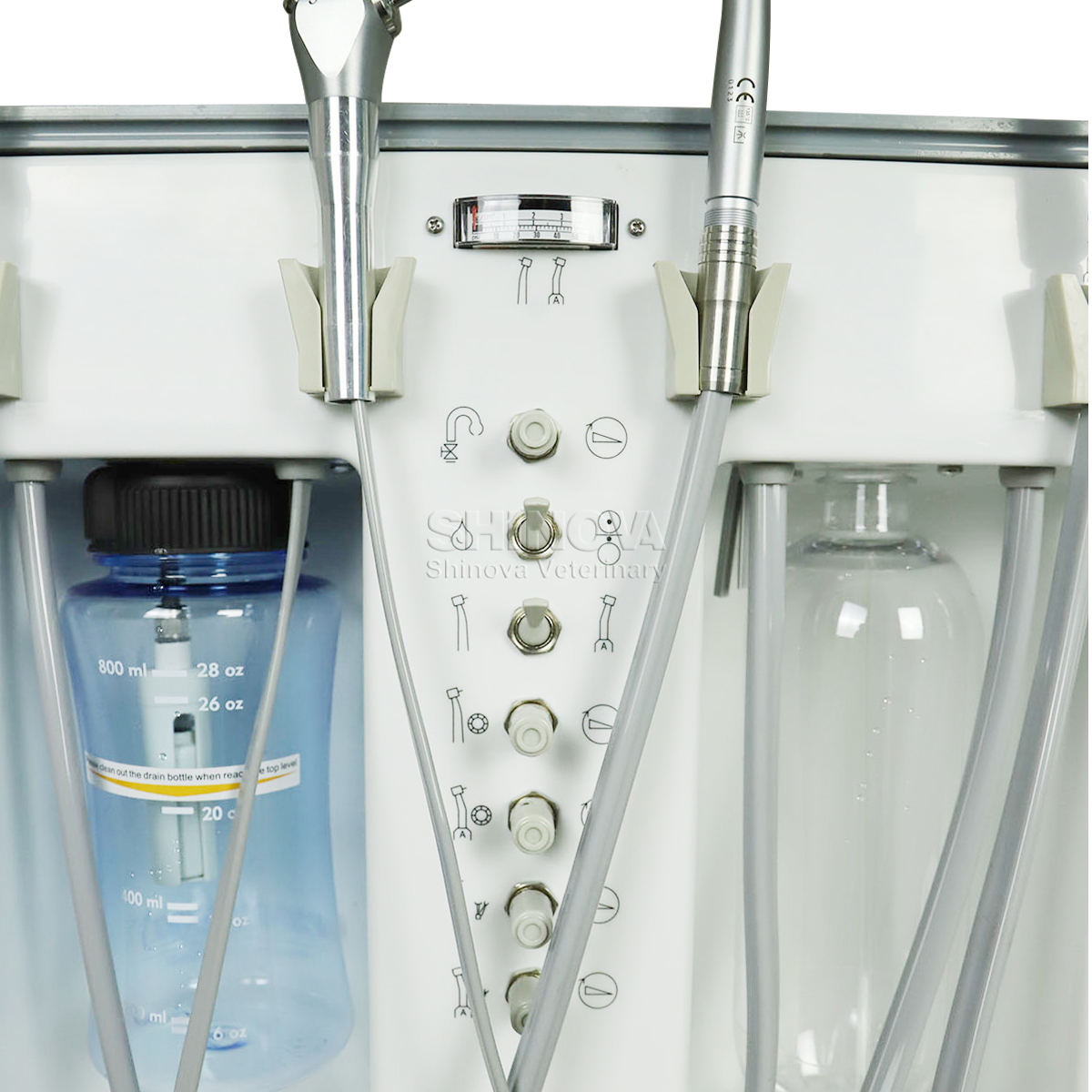 Portable Veterinary Dental Unit Including High and Low speed handpieces