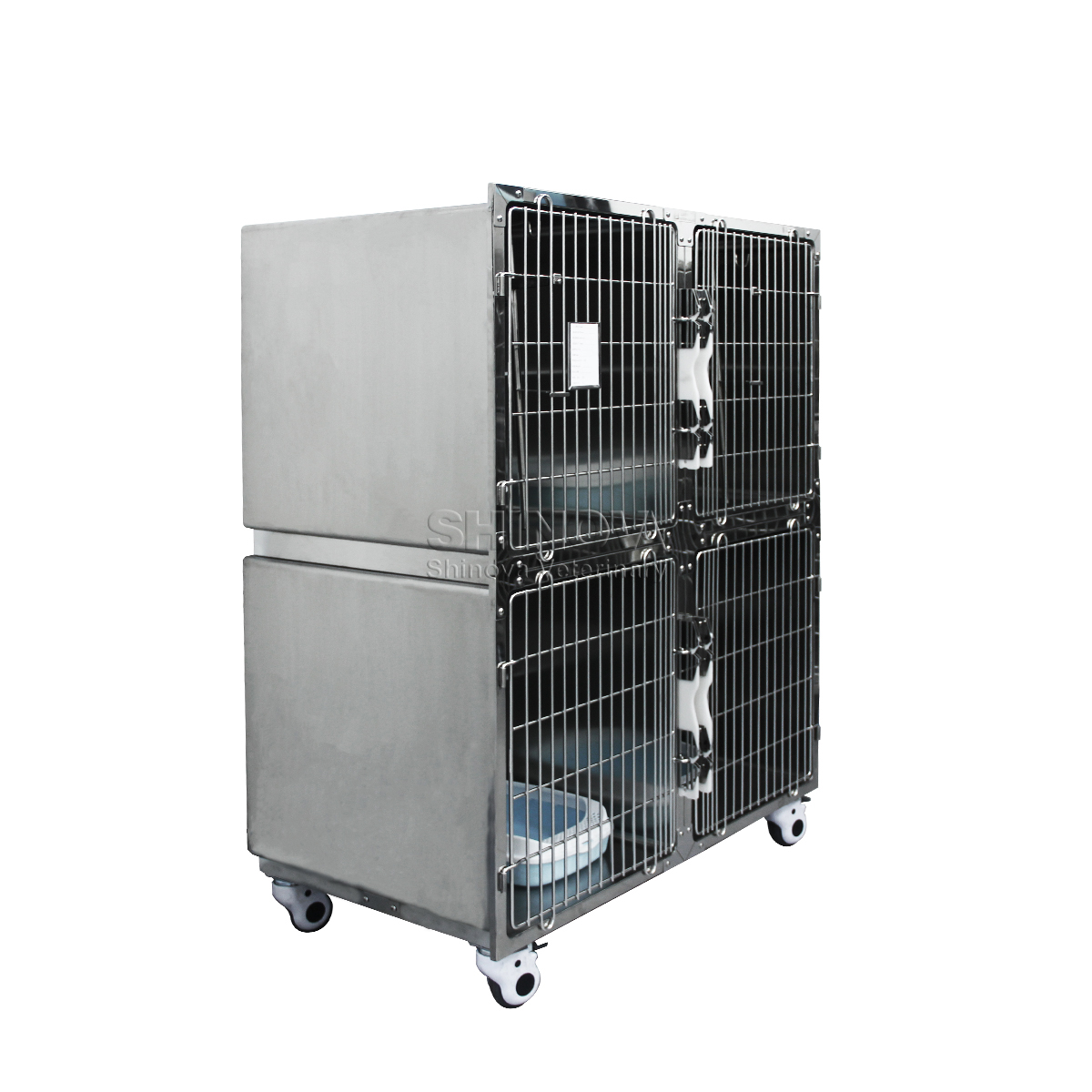 Modular Stainless Steel Cat Cage