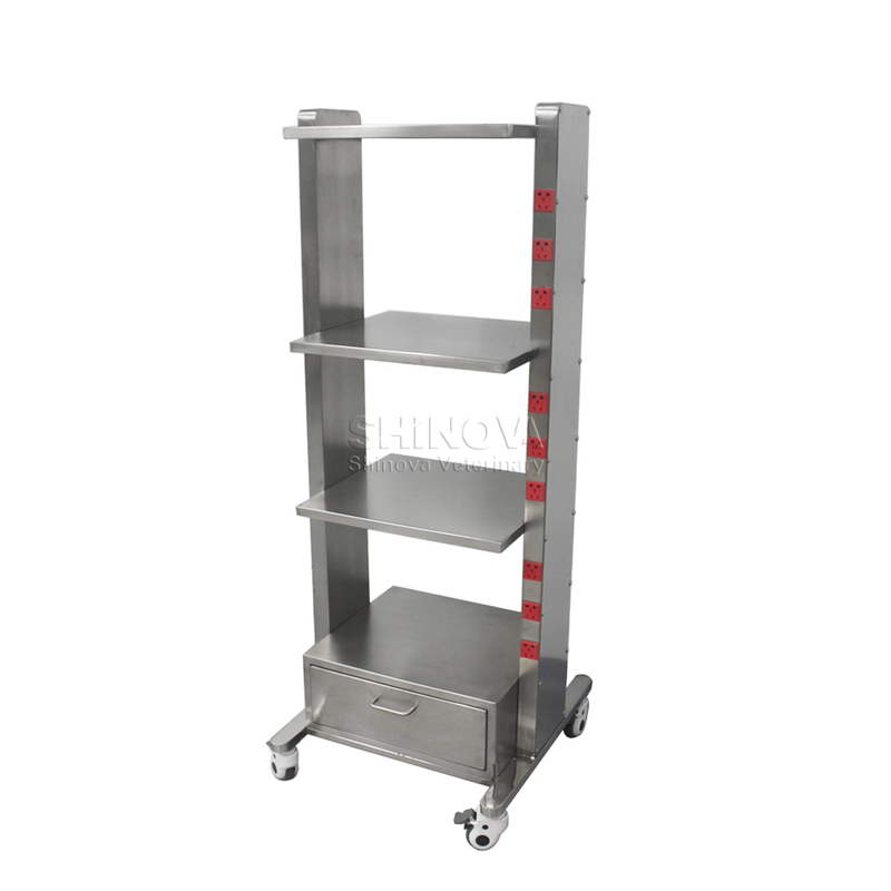 Multi-layer Equipment Cart (with power sockets)