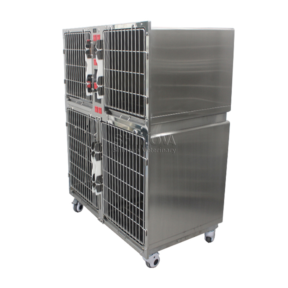 Modular Stainless Steel Dog Cage (with power sockets)