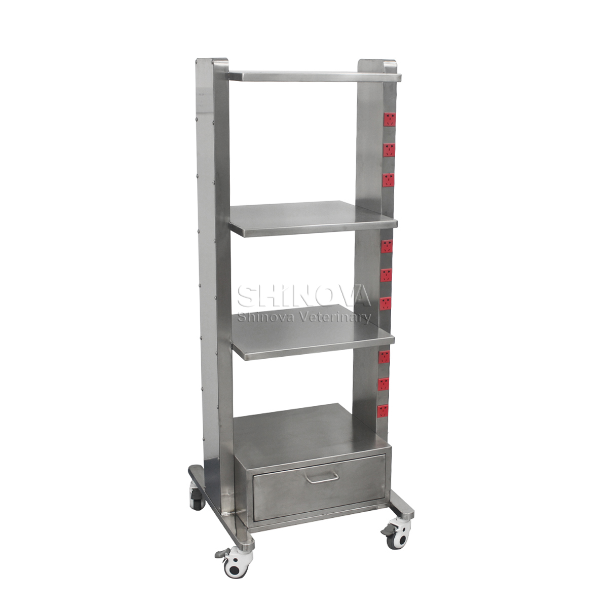 Multi-layer Equipment Cart (with power sockets)
