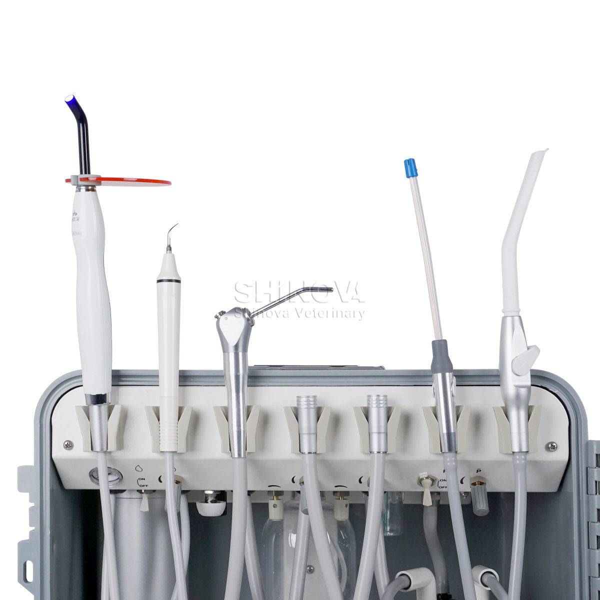 Portable Dental Unit with Drain Bottle for Strong Suction