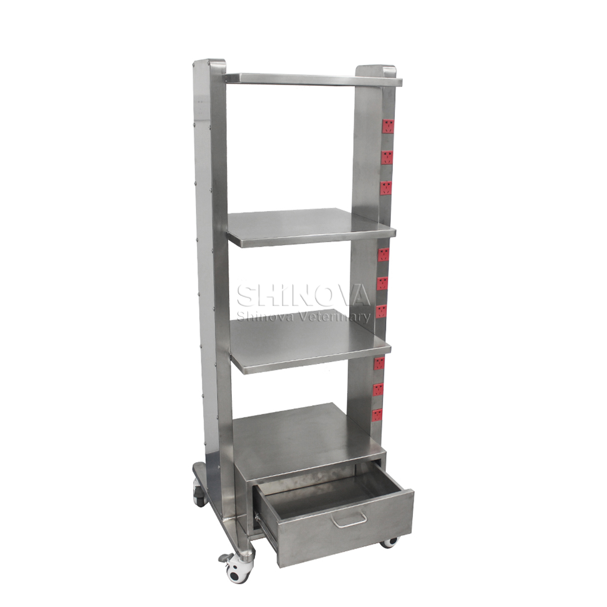Multi-layer Equipment Cart (with power sockets)